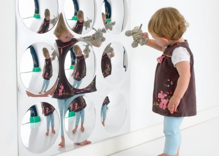 9 Bubbles Mirror Sensory Toys Size 80cm Square