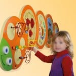 Caterpillar Wall Toy Set Community Areas Size 174 x 54cm