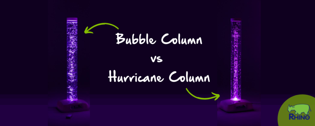 Bubble vs Hurricane Column