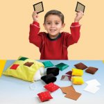 Touchable Texture Squares Sensory Toys Size Each Piece: 6cm
