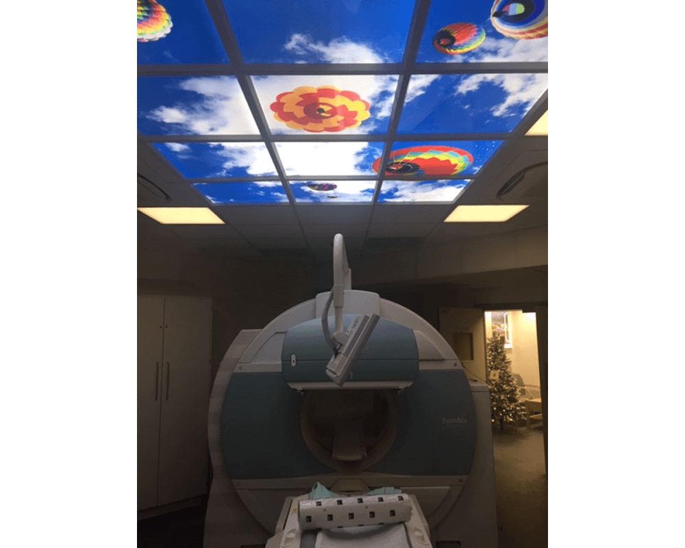 LED Sky Ceiling in a MRI Scan Room