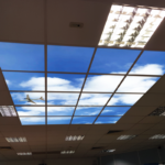 LED Sky Ceiling in an Airport Waiting Lounge