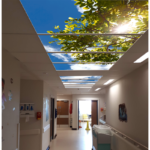 LED Sky Ceiling in a Hospital Ward