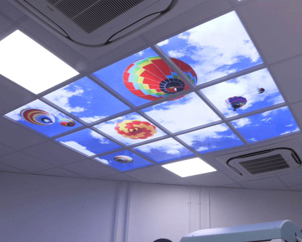 LED Sky Ceiling in a Treatment Room