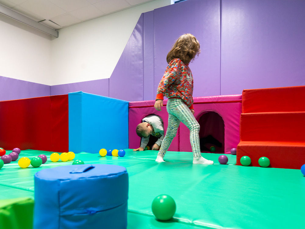 Students explore their senses in the soft play room at Lisburne Special School