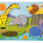 Zoo Animals Touch & Feel Puzzle Developmental