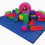 Giant Soft Play Box Construction Size Play Area:300 x 240cm, Storage Bag: 150 x 150 x 60cm