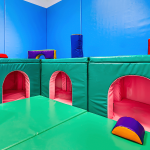 Platform with Tunnel in Soft Play Room