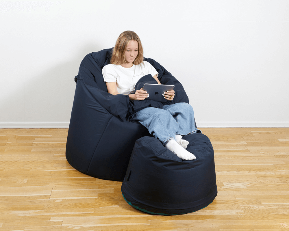 Big joe bean bag store chair with vibration