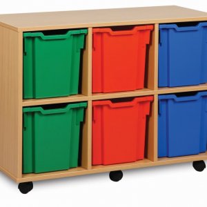 Mobile 6 Jumbo Tray Unit Accessories Size H73.9 x W103 x D45.3cm