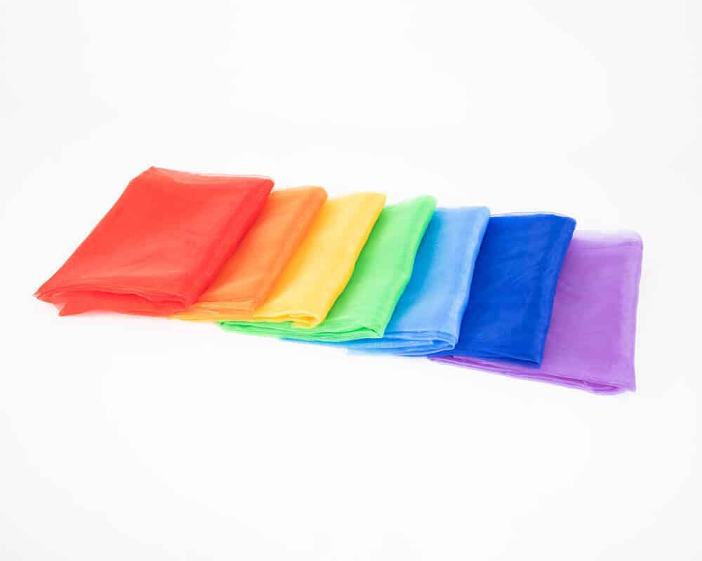 Rainbow Organza Fabric