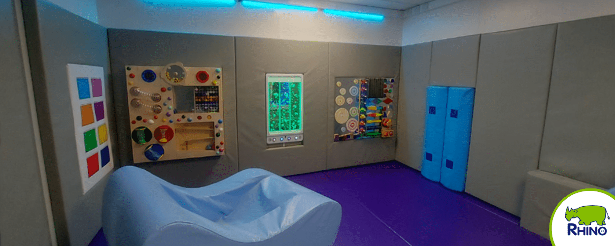 Sensory Room with Tactile Wall Panels