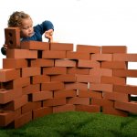 Pretend House Bricks Developmental Size L20 x H9 x D6cm