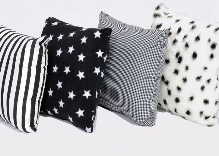 Black & White Cushions Beanbags & Large Cushions Size 40cm