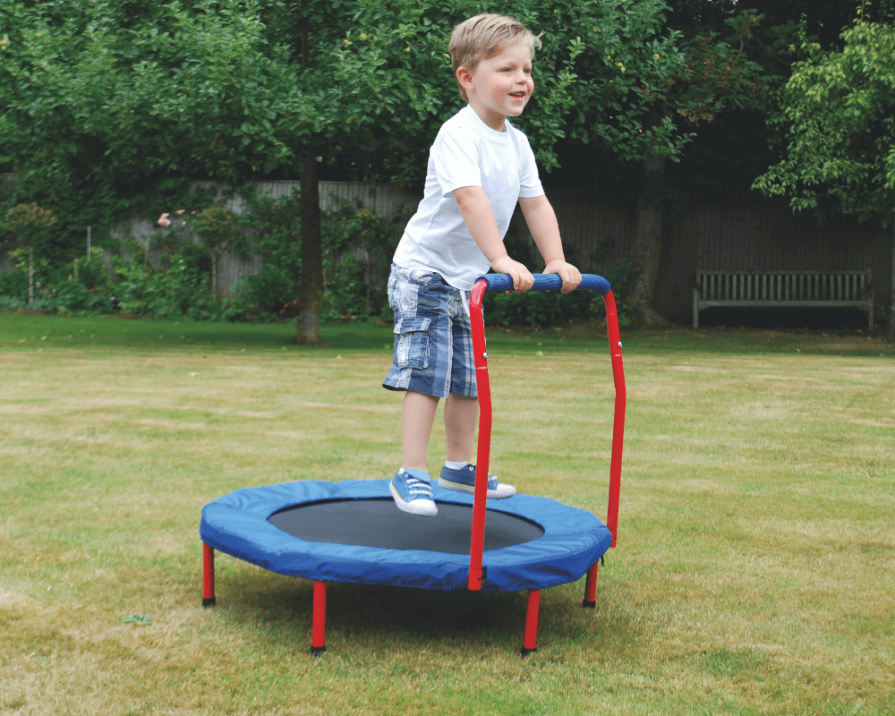 Mini Trampoline Gross Motor & Balance Size Dia 93, Handle H58, Base H23, Overall H80cm approx.