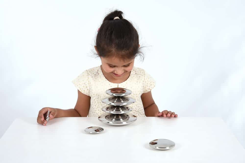 Mirror Buttons Sensory Toys Size Dia 5, 6.5, 8, 9.5, 11, 12.5 and 14cm. Pk7.