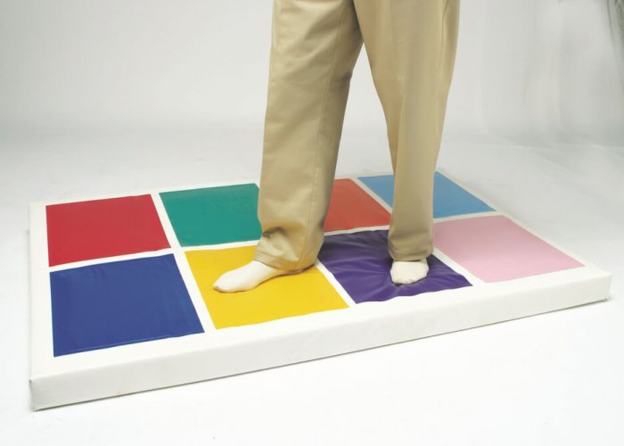 Musical Squares Activity Trails Size Floor Pad: 140 x 90 x 8cm Wall Panel: 112 x 57 x 8cm