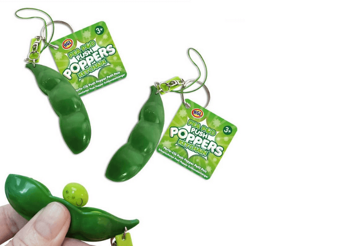 Pea Pod Push Popper Fidget Toy Adult Sensory Resources Size 5cm