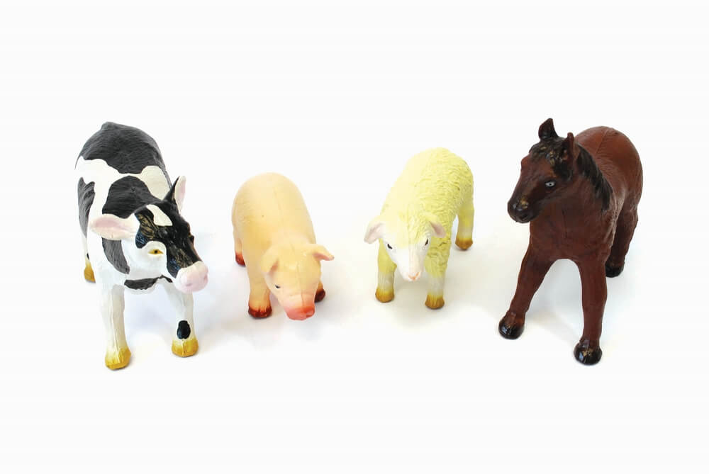 Soft Rubber Farm Set Sensory Toys Size Cow Size: 18cm