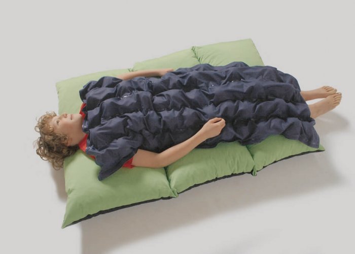 Wipeable Ball Blanket Massage & Vibration Size 120 x 60cm 2kgs